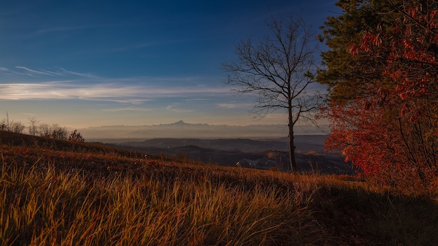 Stunning Sunrise Scenery in Langhe, Piedmont, Italy – Free Download