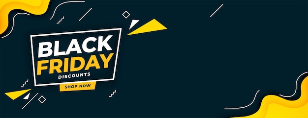 Memphis Style Black Friday Sale Shopping Banner – Free Download