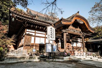 Traditional Japanese Wooden Temple from a Low Angle – Free Download