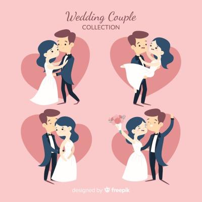 Wedding Couple Collection – Free Stock Photo for Download