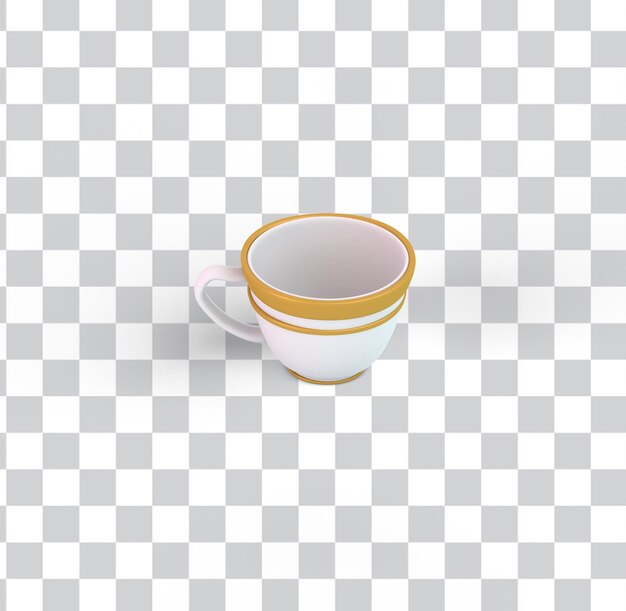 Turkish Coffee Cup from the Left Side – Free Download