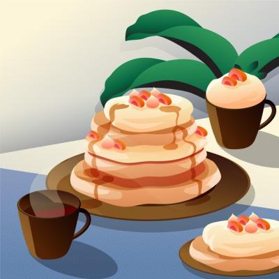 Gradient Pancake Day Illustration – Free Stock Photo for Download