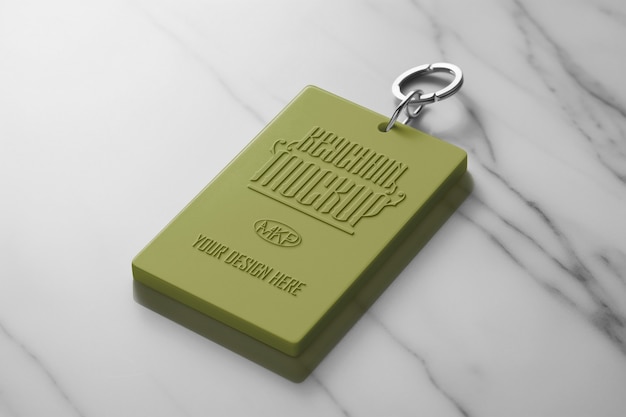 Rubber Keychain Mockup Design – Free Download