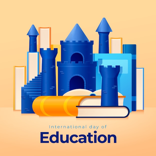 International Day of Education Illustration – Free Download