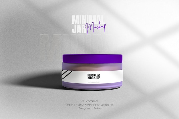 Glass Jar Creams Mockup Packaging for Free Download