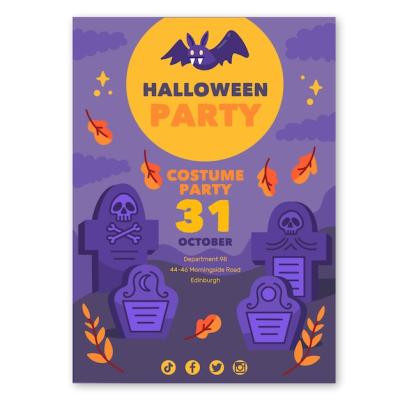 Halloween Poster Template – Free Download for Your Creative Projects