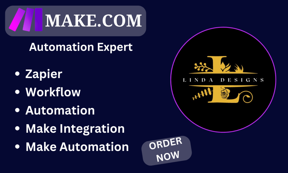 I Will Set Up Make.com Automation with Zapier Integration for Notion