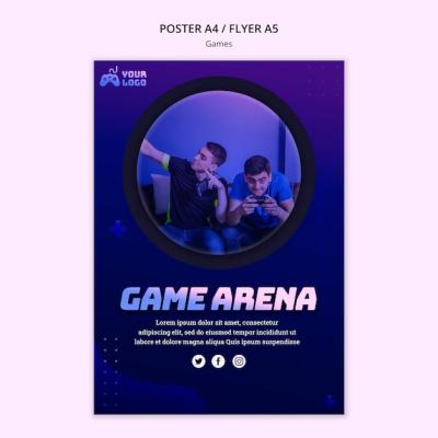 Game Spot Poster Template – Free Download