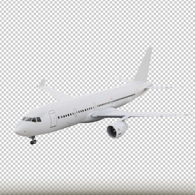 Airplane in Flight on Transparent Background – Free Download