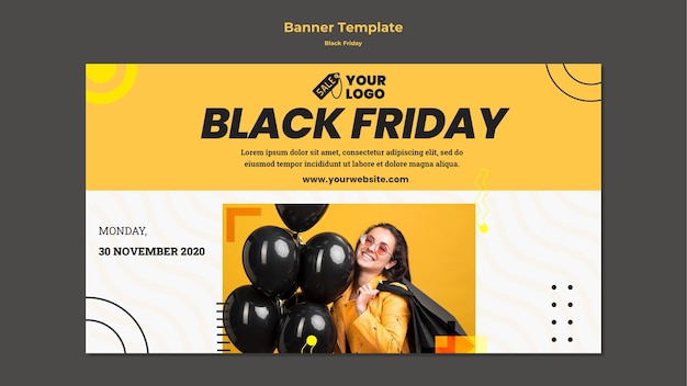 Black Friday Ad Banner Template – Free Download