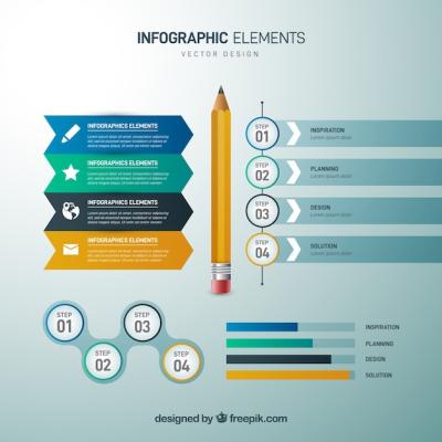 Realistic Style Infographic Elements – Download Free Stock Photo