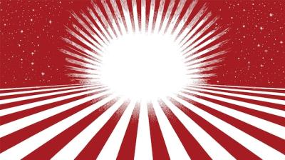 Red Sunburst Vector Template – Download Free Stock Photo