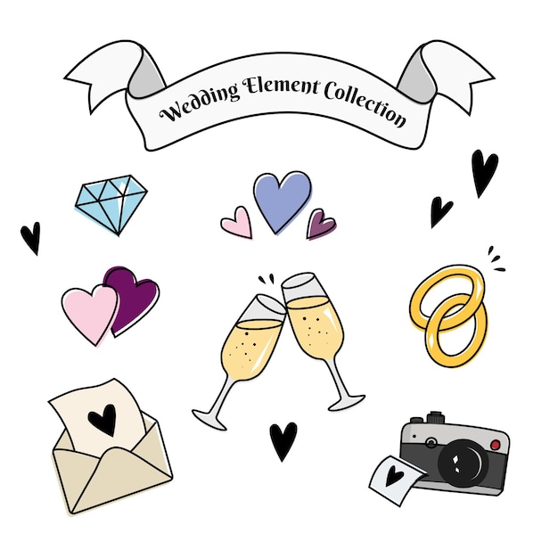 Wedding Element Collection – Free Download, Download Free Stock Photo