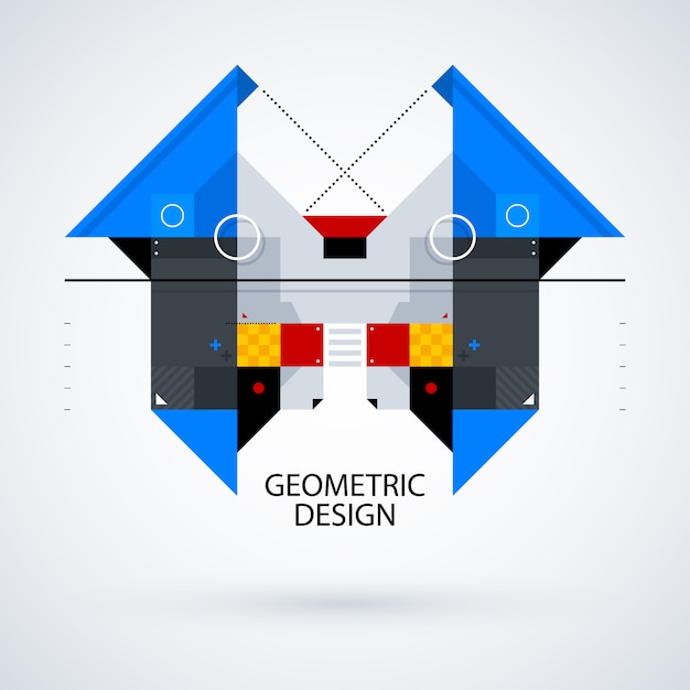 Symmetric Geometric Background Design – Free Download