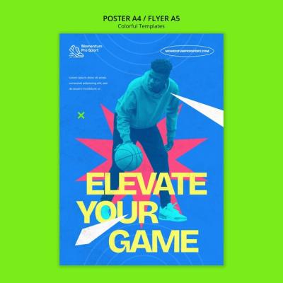 Colorful Sport Flyer Template – Free Download