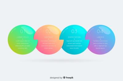 Infographic Steps Template Flat Design – Free Download