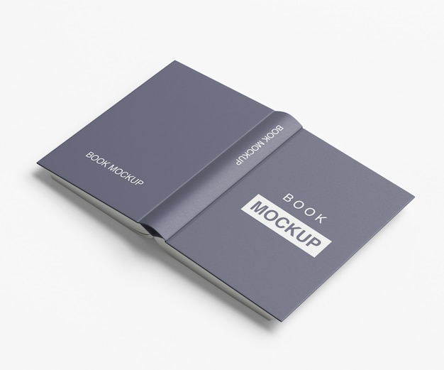 Closed and Opened Book Mockup – Free Download