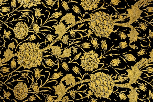 Vintage Flower Pattern Remix from Artwork by William Morris – Free Download