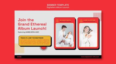 Album Launch Horizontal Banner – Free to Download