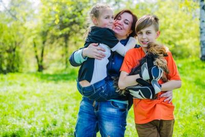 Lovely Family Posing in the Park – Free Download