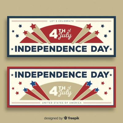 Fourth of July Banners – Download Free Stock Photo