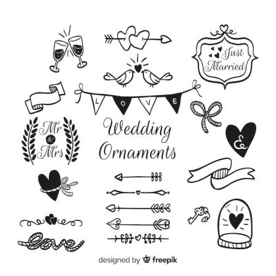 Wedding Ornaments Collection – Free Download, Download Free Stock Photo