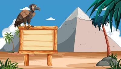 Vulture Perched on Desert Signboard – Free Stock Photo, Download Free