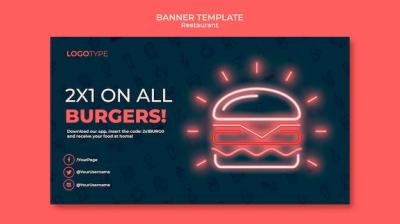 Banner Delivery Restaurant Template – Free to Download