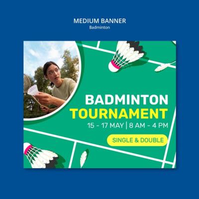 Badminton Template Design – Free to Download