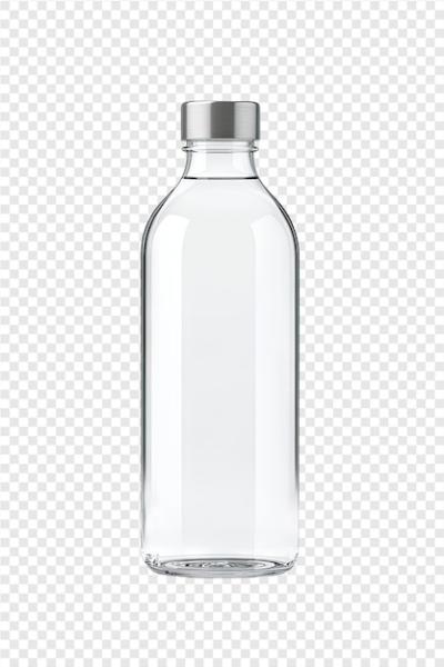 A Clear Bottle of Liquid on White Background – Free Download