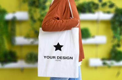 Woman with Tote Bag and Plants – Free Stock Photo Download