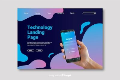 Mobile Technology Landing Page – Free Stock Photo, Download for Free