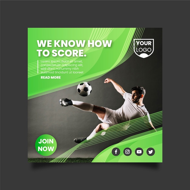 Sport Flyer Template – Free Download, Download Free Stock Photo