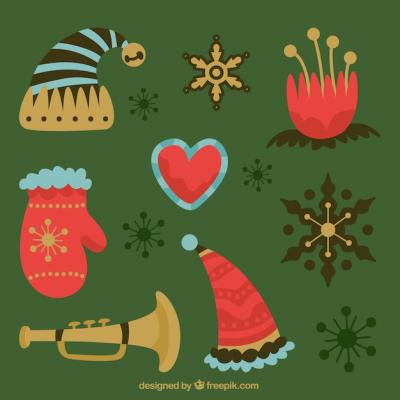 Christmas Decorative Elements Pack – Free Download