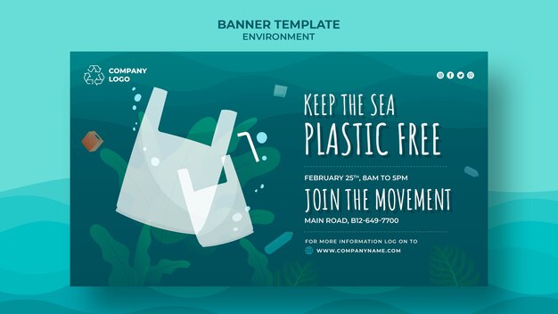 Keep the Sea Plastic Free Banner – Free Download