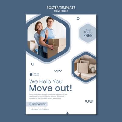 House Moving Service Print Template – Free Download