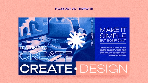 Flat Design Creativity Project Facebook Template – Free Download