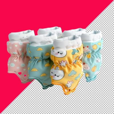 Cute Diapers 3D Isolated Render on White Background – Free Download