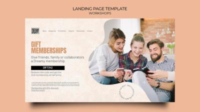 Professional Workshops and Classes Landing Page – Free Download