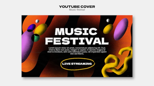 Music Show YouTube Cover Template – Free Download