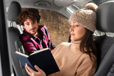 Woman Reading in Car – Free Stock Photo, Download Free