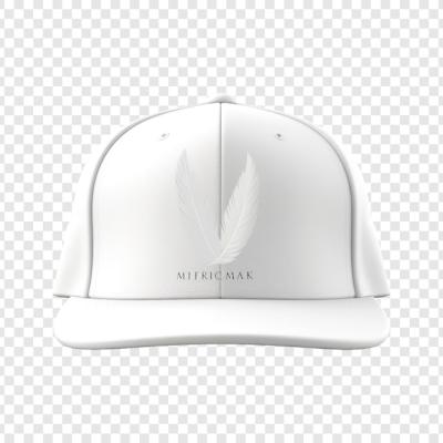 Flying Snapback Cap Sticker Mockup – Free Download