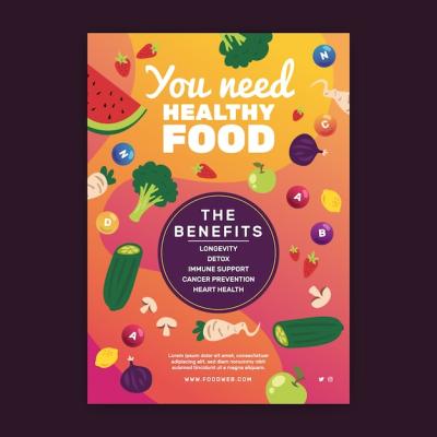 Healthy Food Poster Template – Download Free Stock Photos