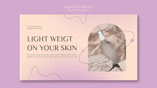 Skin Care Banner Template – Free Download, Free Stock Photo