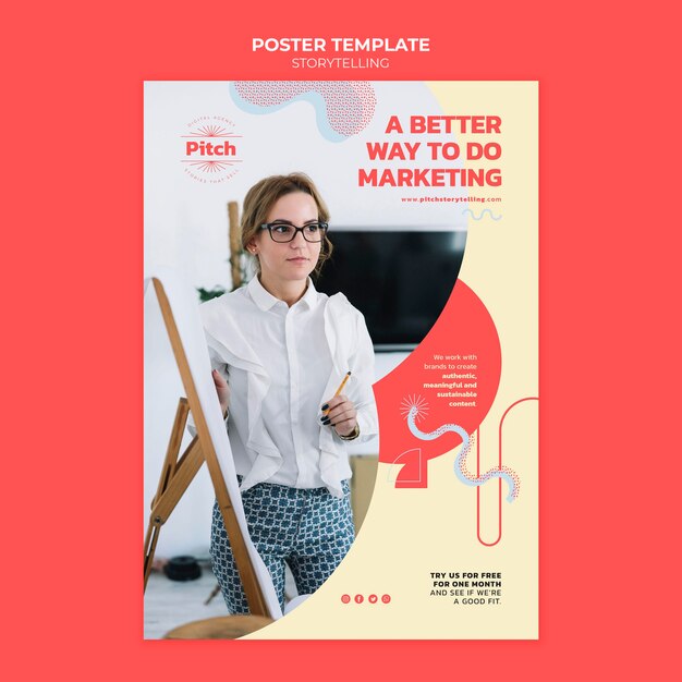 Storytelling Poster Template – Free Download