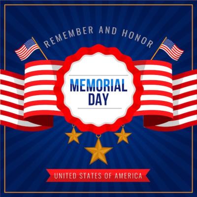 USA Memorial Day Vector Illustration – Free Download