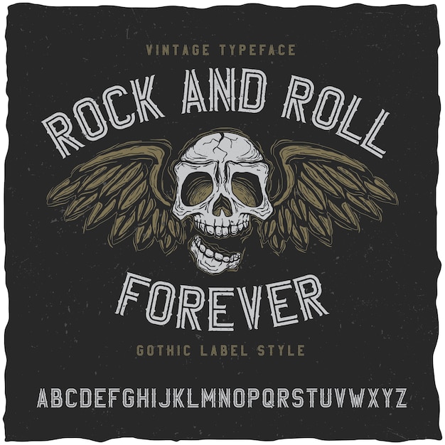 Rock and Roll Label Font – Free Download