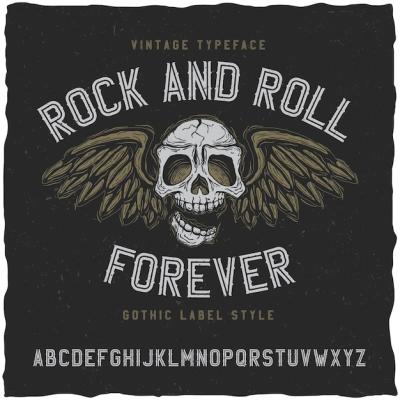 Rock and Roll Label Font – Free Download