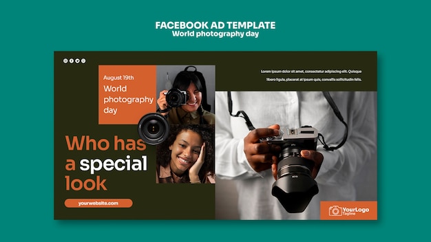 World Photography Day Facebook Template – Free Download