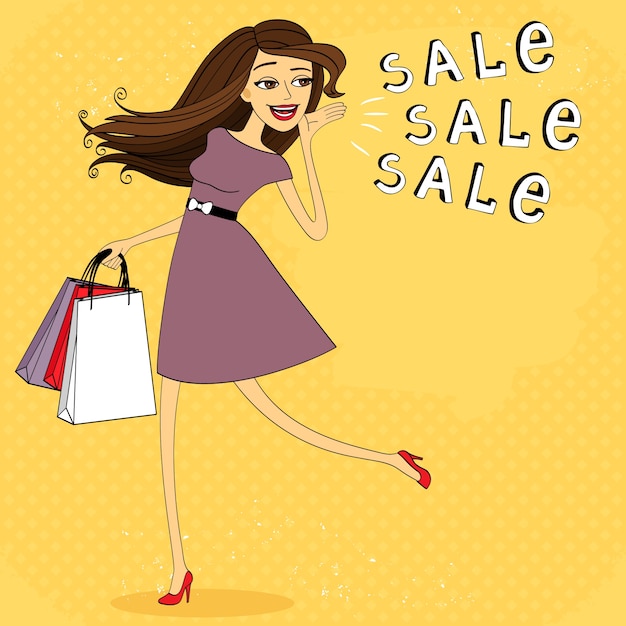 Fashion Sale Girl – Free Stock Photo for Download